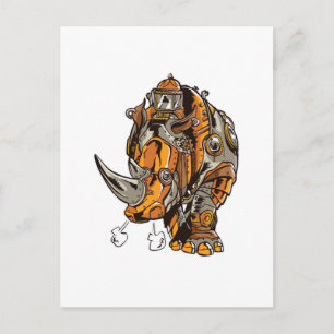 Steampunk Armor RHINO Mechanical Geek Chic Vykort