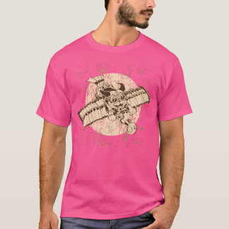 Steampunk Art Airplan Hund Mechanical Fantasy Sci T Shirt