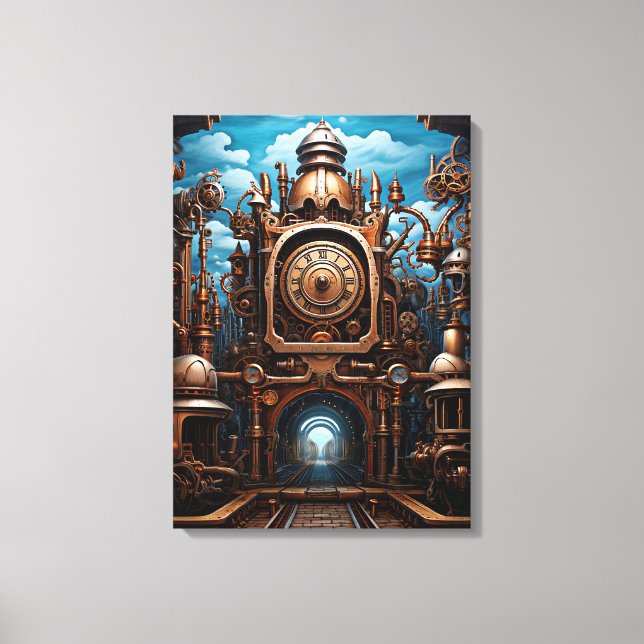 Steampunk Art Canvas Art (Framsida)