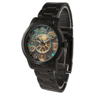 Steampunk Art cogs & Gears manar watch 4 Armbandsur