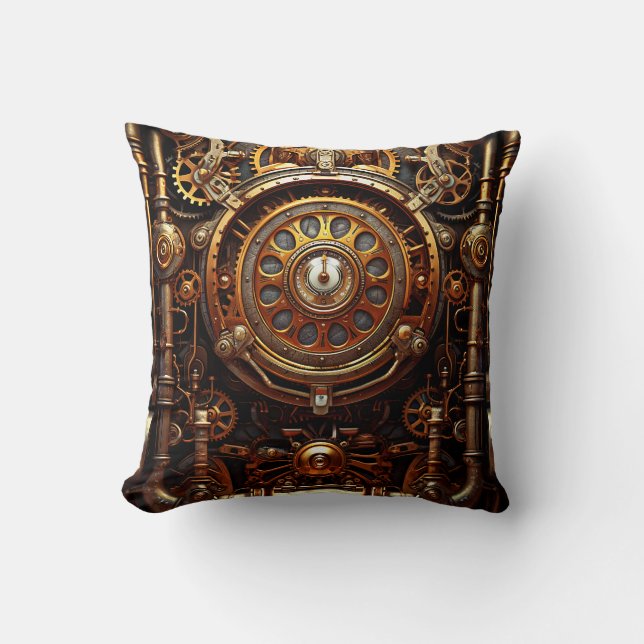Steampunk Art Dekorativ kudde (Framsida)