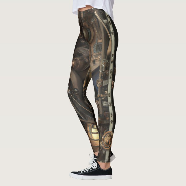 Steampunk Art Leggings (Vänster)