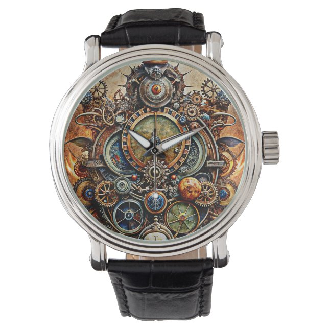 Steampunk Art Watch Armbandsur (Framsida)
