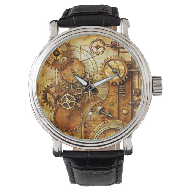 Steampunk Art Watch Armbandsur (Framsida)