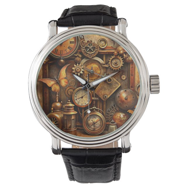 Steampunk Art Watch Armbandsur (Framsida)