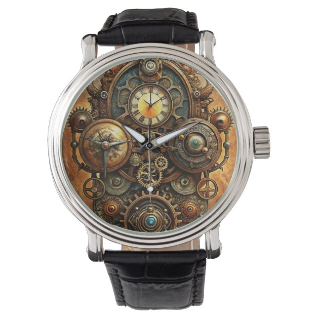 Steampunk Art Watch Armbandsur (Framsida)