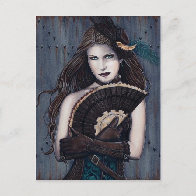 Steampunk Assassin Postcard Vykort (Framsida)