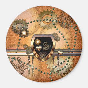 Steampunk, awsome med hjärtan magnet