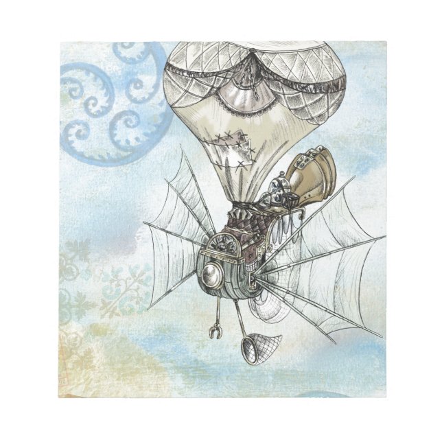 steampunk ballong anteckningsblock (Framsida)