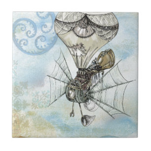 steampunk ballong kakelplatta