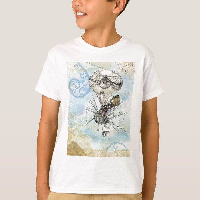 steampunk ballong tee shirt (Framsida)