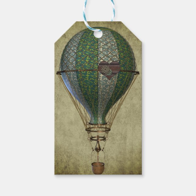 Steampunk Balloon II Presentetikett (Framsidan)