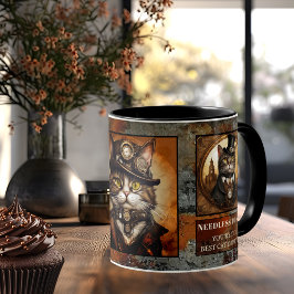 Steampunk Best Cat Pappa någonsin Kaffemugg