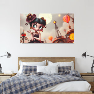 Steampunk Betty 2 Canvastryck