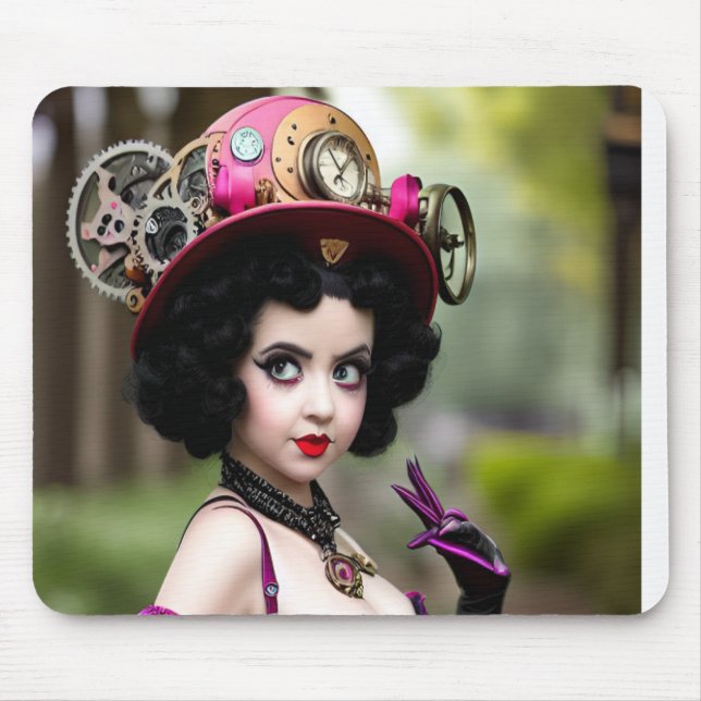 Steampunk Betty Boop Musmatta (Framsidan)