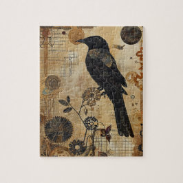 Steampunk Bird Art Small Pussel