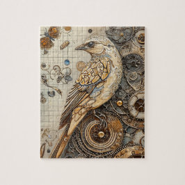 Steampunk Bird Art Small Pussel