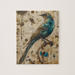 Steampunk Bird Art Small Pussel