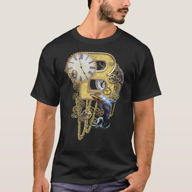 Steampunk Birthday brev B Tee Shirt (Framsida)