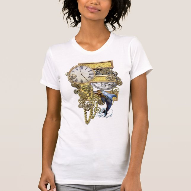 Steampunk-Birthday-Capital-brev-E-shirt T Shirt (Framsida)