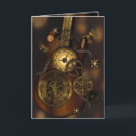 Steampunk Birthday Grandson Metall Gears Guitar Kort<br><div class="desc">En mystisk och mörk Steampunk-födelsedag hälsning som omfattar,  en klocka,  gitarr,  kedjor,  växlar,  hjul,  vingar med mera. Om du vill ha ett kort med lite kant till det är det här för dig.</div>