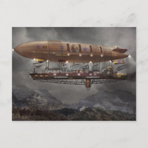 Steampunk - Blimp - Airship Maximus Vykort