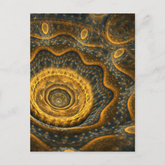 Steampunk-blomma Vykort