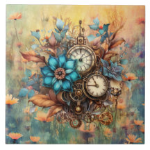 Steampunk Blommigt Decorative