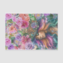 Steampunk Blommigt Dreams Tissue Paper