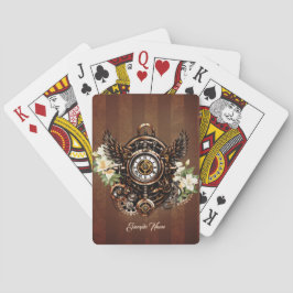 Steampunk Blommigt Magic Casinokort