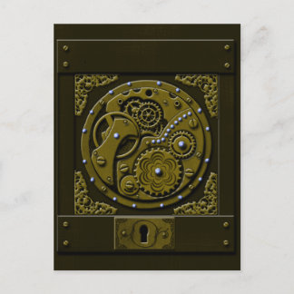 Steampunk boxas vykort