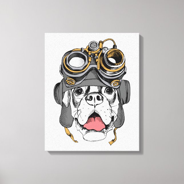 Steampunk Boxer Canvastryck (Framsida)