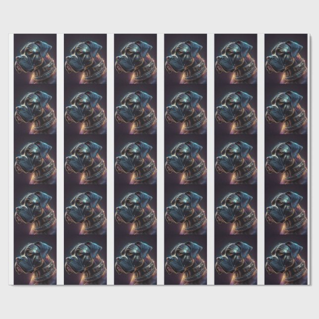 Steampunk Boxer Dog Presentpapper (Platt)