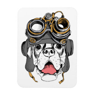 Steampunk Boxer Magnet