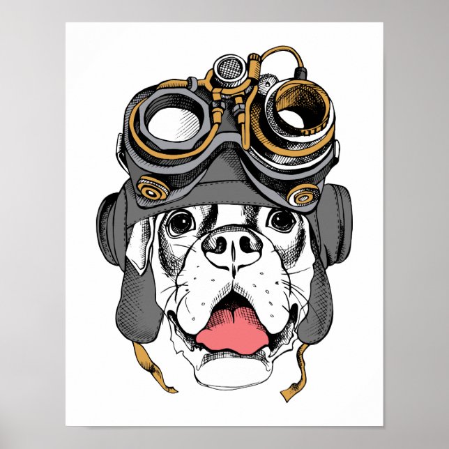 Steampunk Boxer Poster (Framsidan)