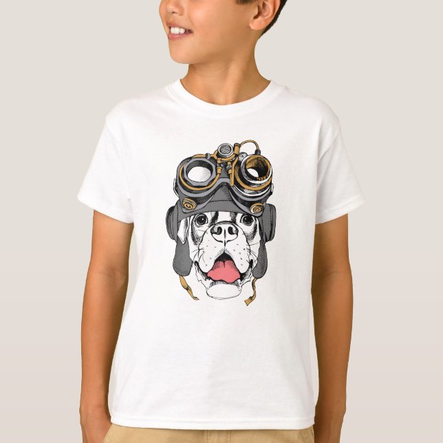Steampunk Boxer T Shirt (Framsida)