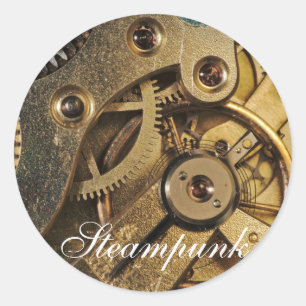 Steampunk: Brass Hearted. Bevakningsmekanism Runt Klistermärke