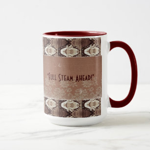 Steampunk Brass & Snöre Photo Commemorative Mugg