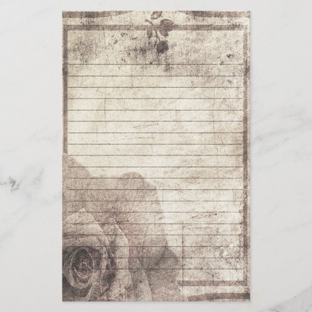 Steampunk brevpapper - antikviteten steg (Framsida)