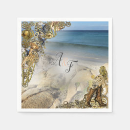 Steampunk Bröllop av Sea Napkins Pappersservett