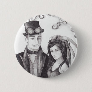 Steampunk bröllop - knäppas knapp