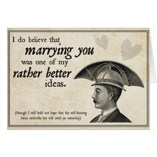 Steampunk bröllop OBS kort (Framsidan Horizontal)