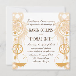 Steampunk Bröllopsinbjudan Inbjudningar