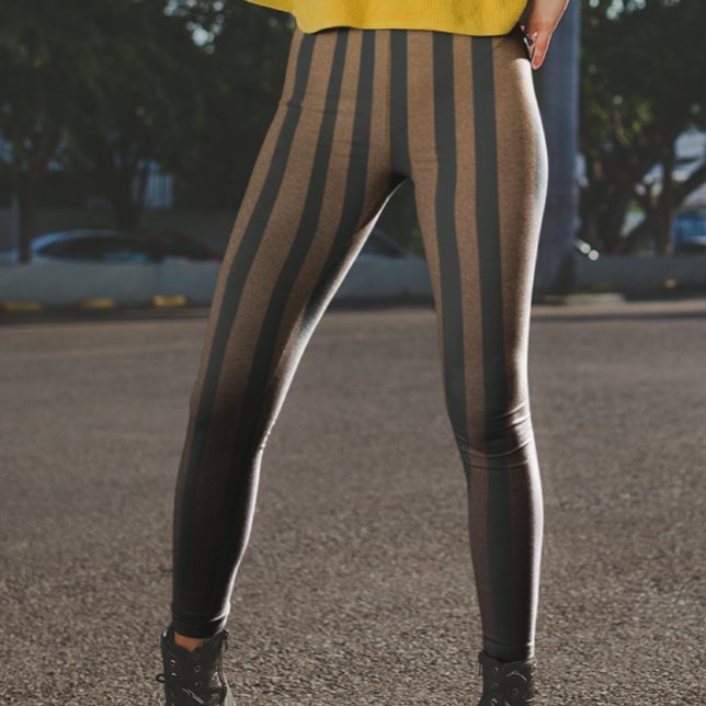 Steampunk Brown Black Rand Leggings (Skapare uppladdad)