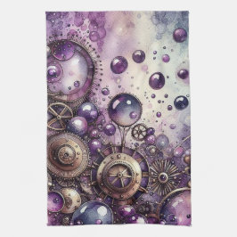 Steampunk Bubbles Kitchen Towel Kökshandduk