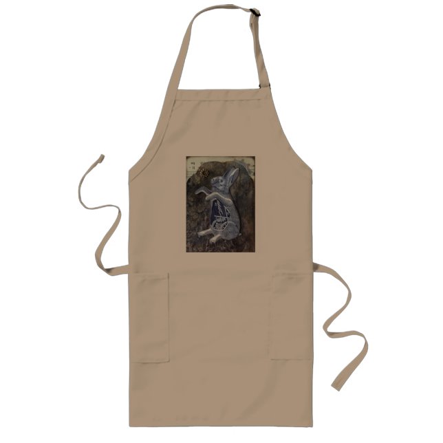 Steampunk Bunny Apron Långt Förkläde (Framsidan)