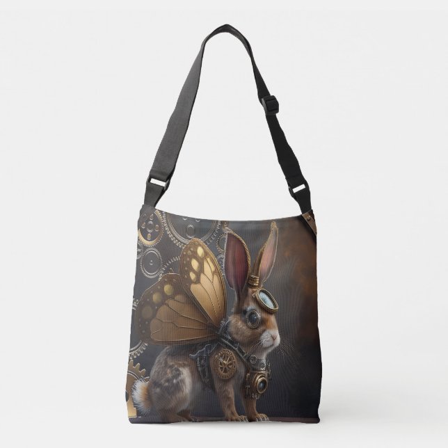Steampunk Bunny Axelväska (Framsida)
