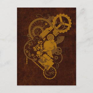 Steampunk Bunny Vykort
