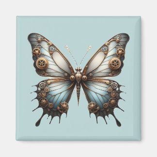 Steampunk Butterfly Magnet