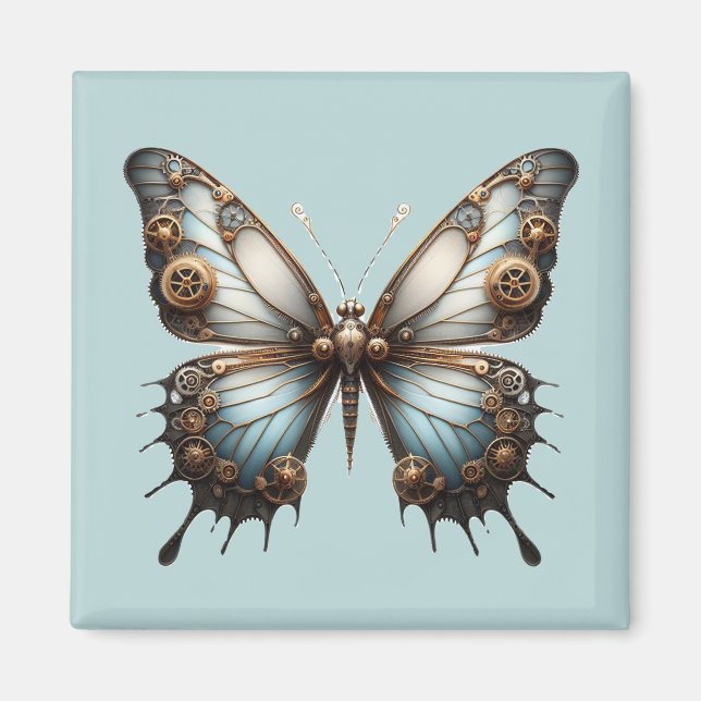 Steampunk Butterfly Magnet (Framsidan)
